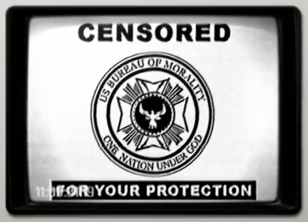 The Bureau Of Morality's censoring at work.